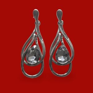 Sophisticated Silver Teardrop Earrings